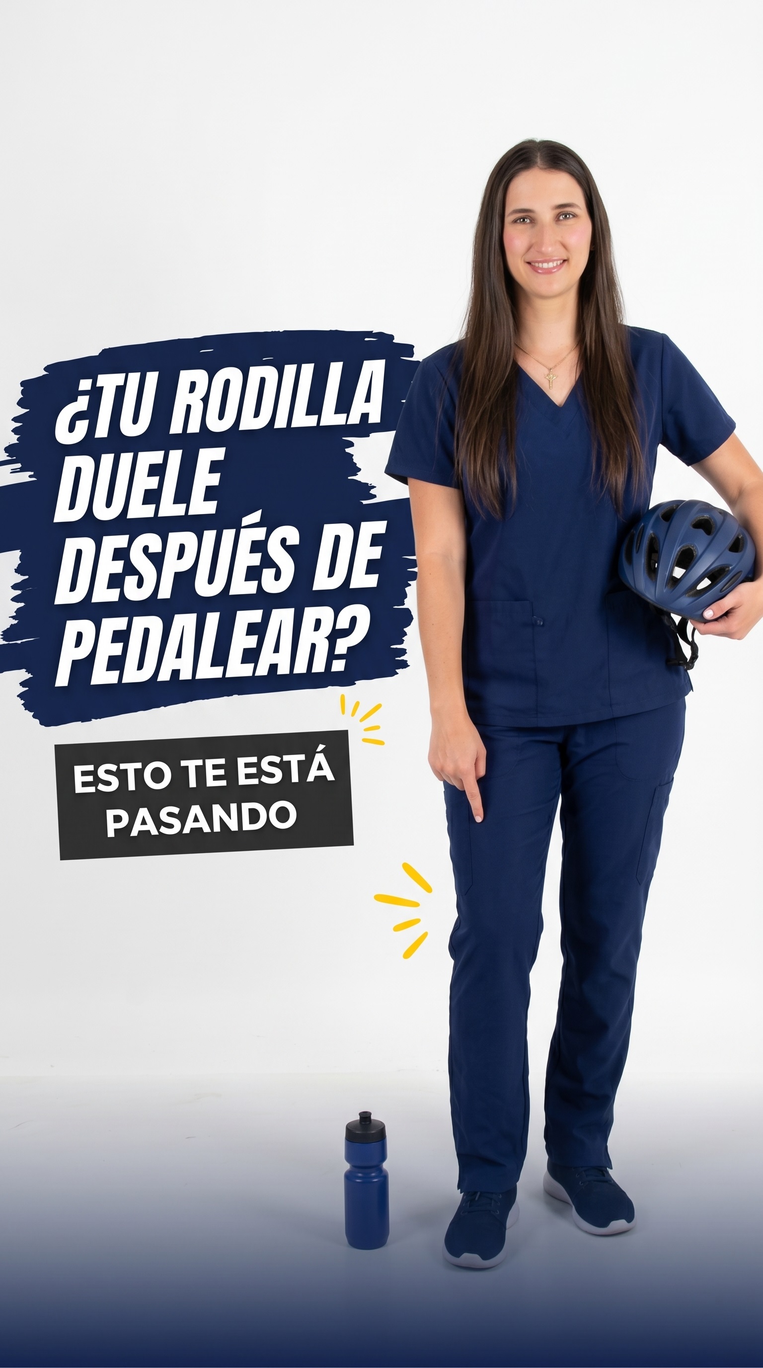Post de fisioterapia para dolor de rodilla en ciclismo